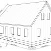 Conceptual 2 foot module house drawing