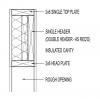 Outset header with head plate