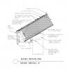 SIP roof panel detailing at the eaves with a short overhang, a vertical fascia and soffit board