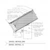 SIP roof panel detailing at the eaves with an angled fascia and soffit board