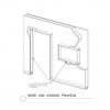SIP panel door and wall framing