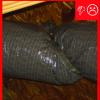 Metal strap is too small and is compressing duct