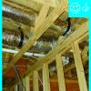 Ducts well supported by framing and straps as needed