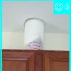 Kitchen exhaust penetration has been sealed with caulk