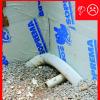 The drain tile is not installed to terminate properly and will not transport water to the exterior
