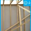 No insulated sheathing seams are visible from the inside during framing