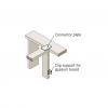 Attach the interior 2x4 wall to the exterior wall top plate with a flat metal connector plate