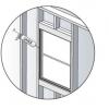 Air seal rough opening from inside