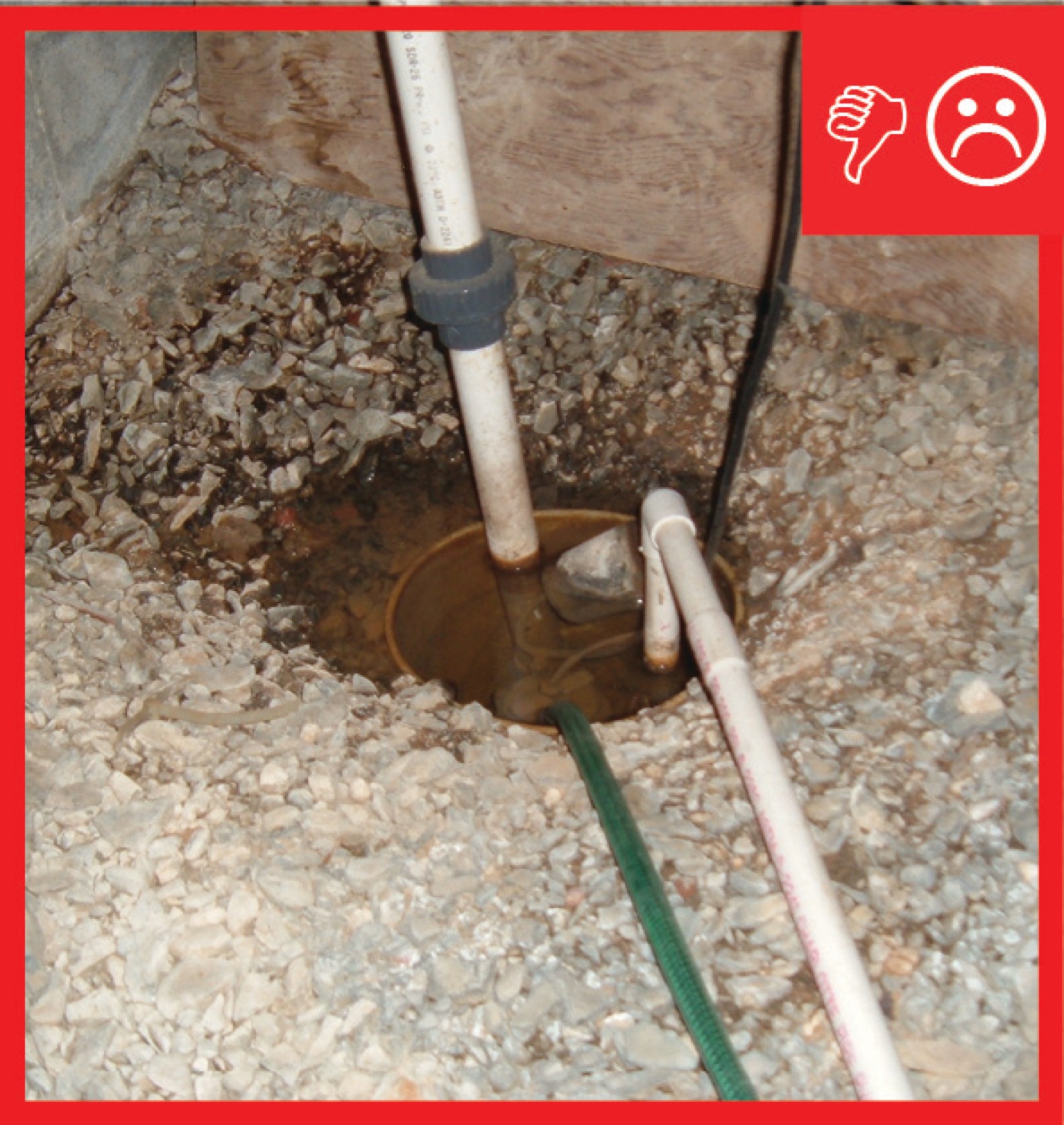 Drain or Sump Pump Installed in Basements or Crawlspaces