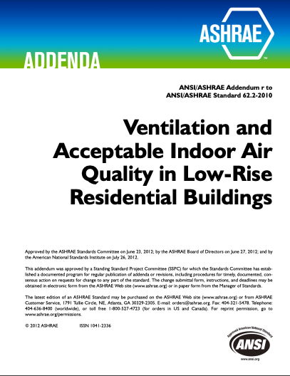 ASHRAE 62.2 2010 cover