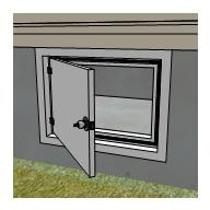 Insulate access door.