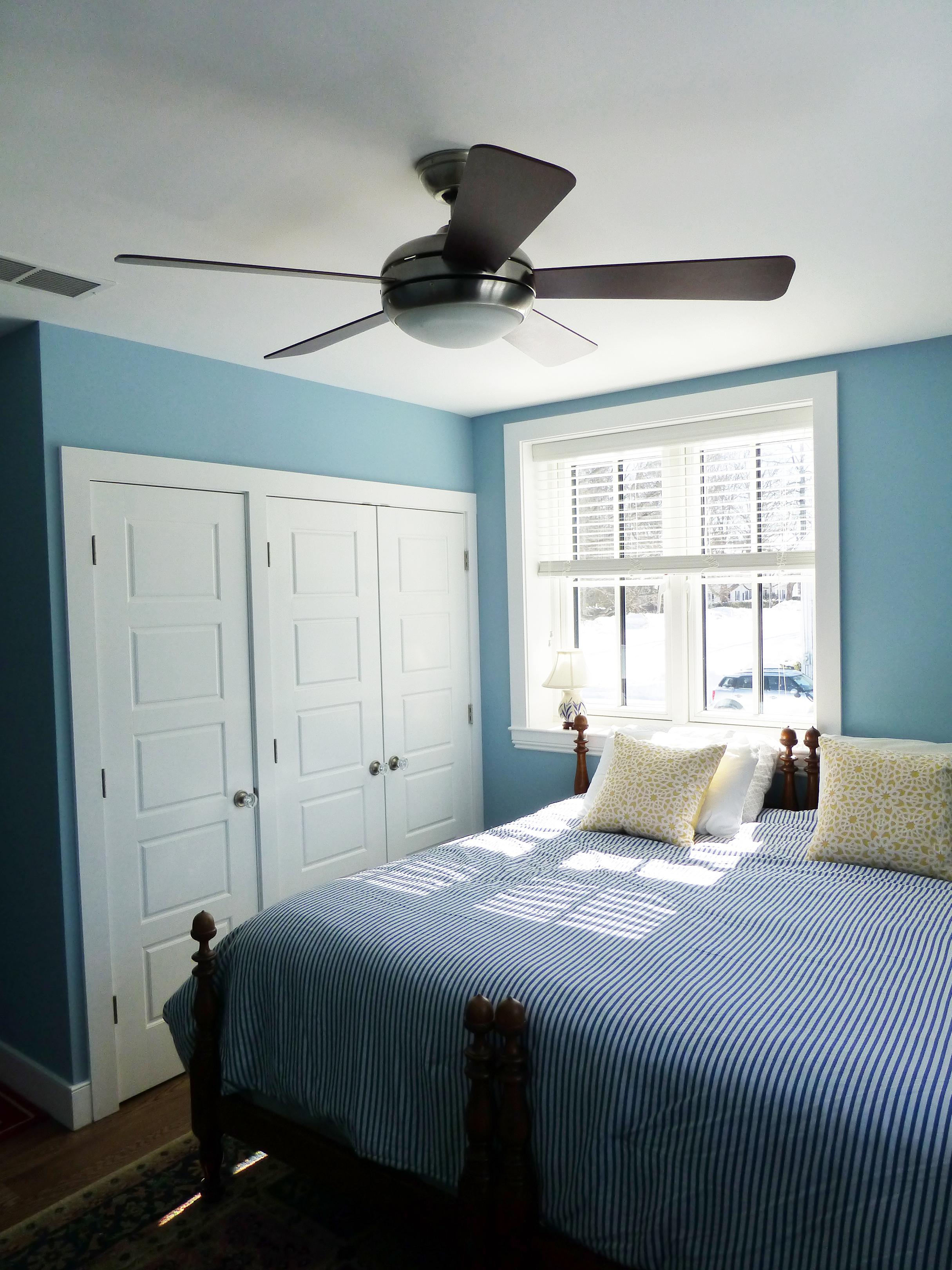 ENERGY STAR ceiling fans can help occupants feel cool so HVAC air conditioning systems can be turned down for energy savings.