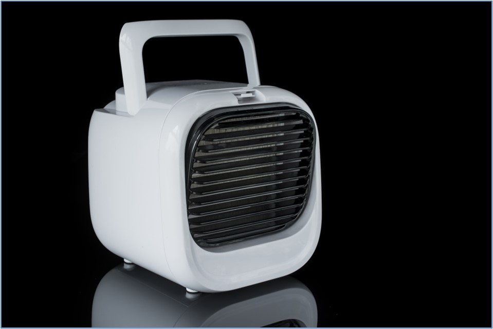 Small evaporative coolers can be appropriate for cooling a small room in a dry climate