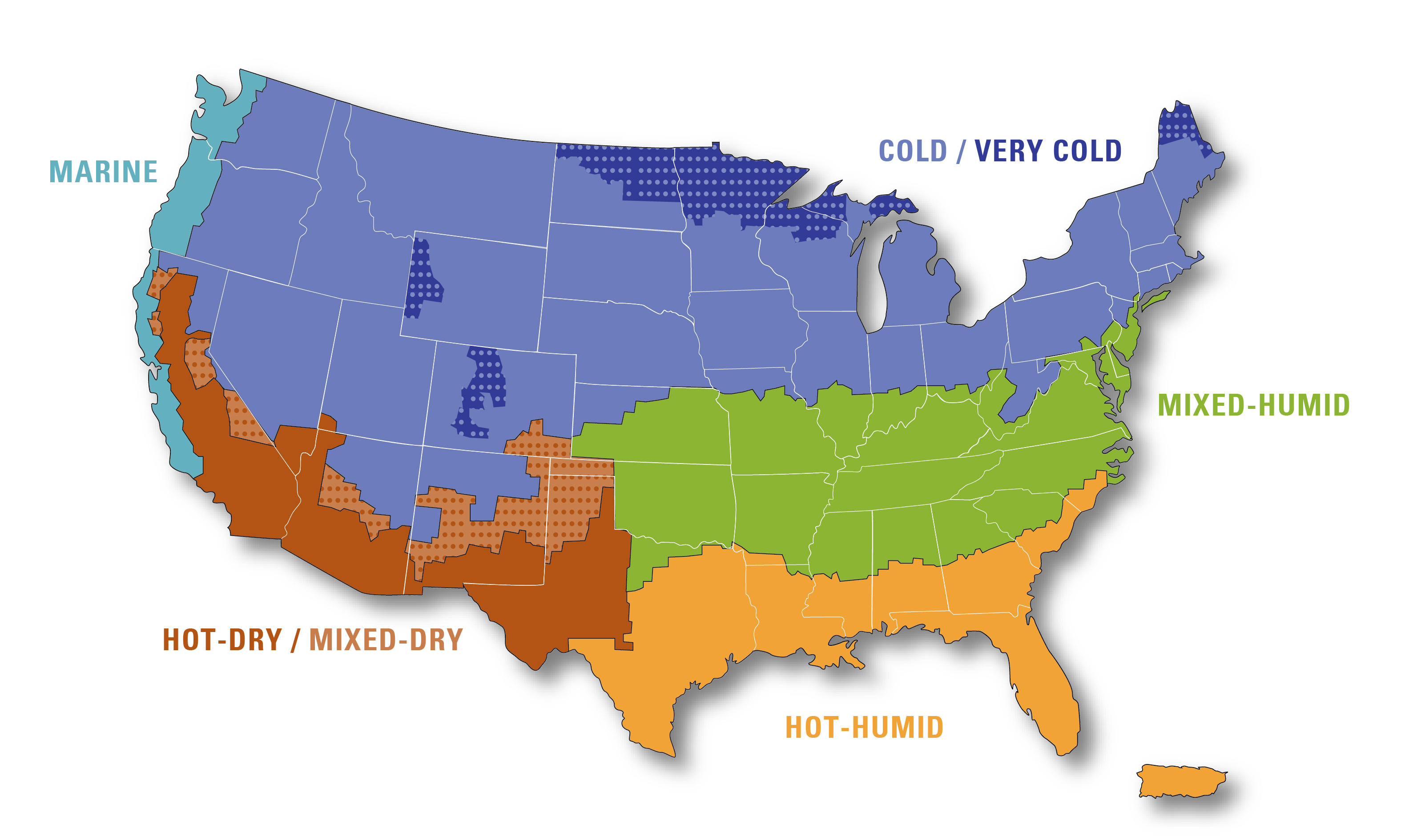 Cold region. Климатическая карта США. Климатическая карта США со Штатами. Климатические пояса США карта. Климатические зоны США карта.
