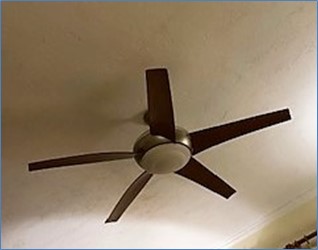 Installing an ENERGY STAR ceiling fan is a low-energy way to improve comfort in a designated cool room