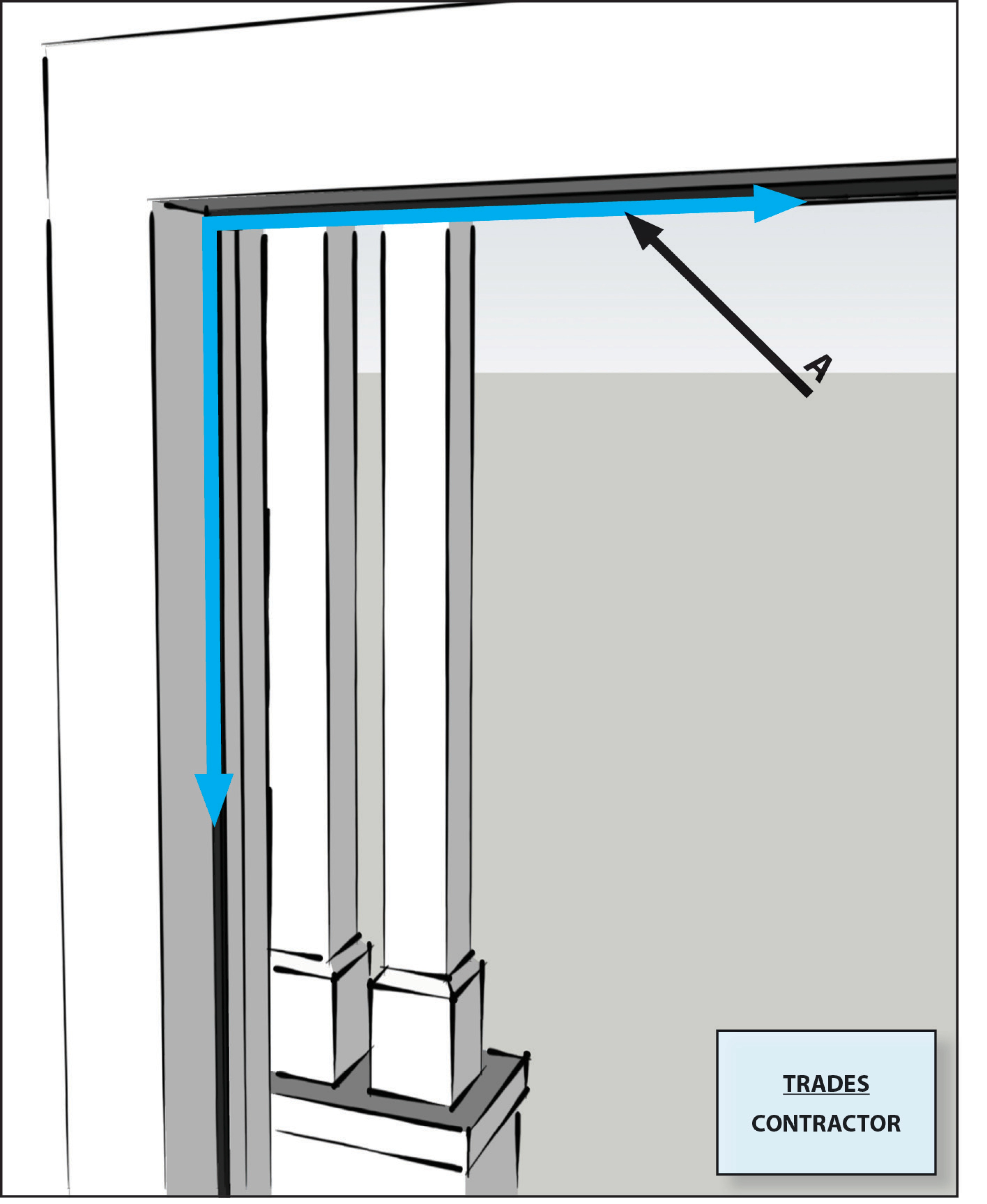V Seal - Self Adhesive Perimeter Draught Strip For Doors & Windows - 5  Metre Roll - White