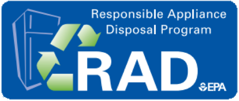 Informational graphic on how to locate a recycler in the area.