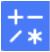 Math on-the-fly button, engaged