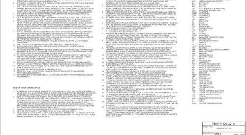 FEMA P-320 Safe Room Design General Notes
