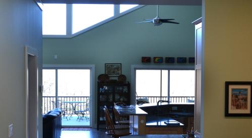 Solar tubes bring daylight into interior spaces in the home.