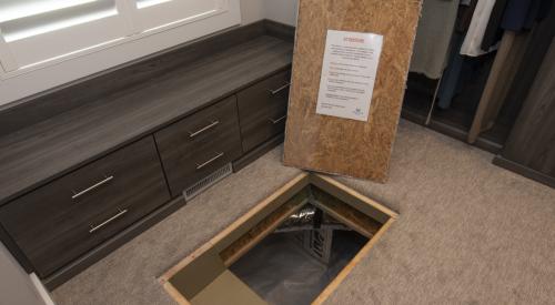 Wrong - Crawlspace hatches should have weatherstripping and insulation when excluding the crawlspace from the building thermal envelope. 