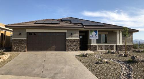 C & B Custom Homes built this custom spec home in the mixed-dry climate in Clarkdale, AZ, and certified it to DOE Zero energy Ready Home specifications in 2018. 