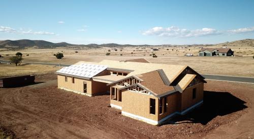 Right – A protective membrane has been installed in the valleys and at the eaves of this roof before installing underlayment.