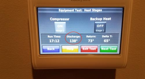 Right – The HVAC equipment is tested after installation.