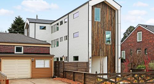 Dwell Development built this custom for custom spec home in the marine climate in Seattle, WA, and certified it to DOE Zero Energy Ready Home specifications in 2020. 