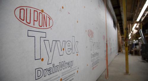 Right – Even house wrap is installed in the factory for these modular homes where each floor is factory assembled. 