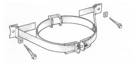 Many hardware stores sell appliance bracing kits to secure the water heater to wall framing with metal straps