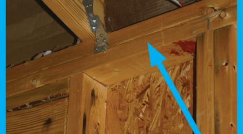 Right – Continuous top plate installed