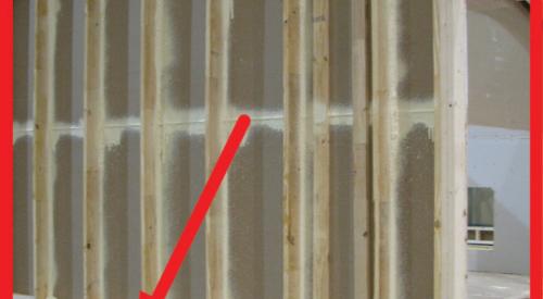 No gasket installed at marriage wall connection prior to assembly