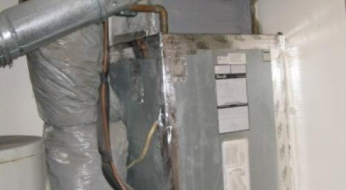 Manually seal seams in the air handler box with foil tape