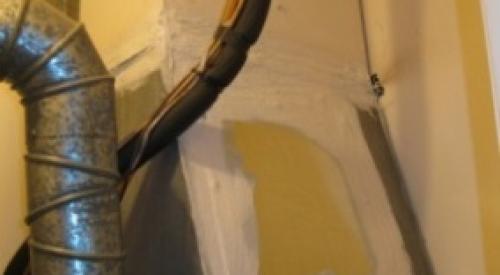 Manually seal around the supply plenum