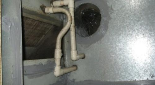 Manually seal around the return plenum