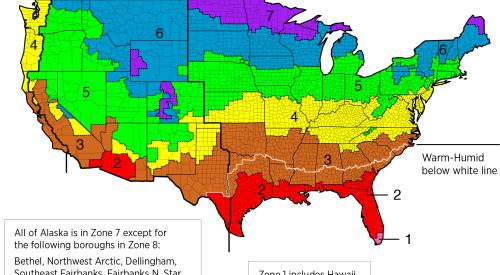IECC climate zone map