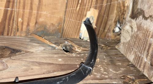 Large appliances like electric ovens usually have a dedicated wire that penetrates the subfloor close to where the appliance is located.