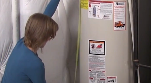Measure your water heater prior to installing an insulating blanket.