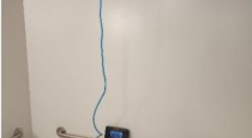 Duct pressure is checked at key locations such as individual bath exhaust registers to ensure there is even pressure distribution in a duct system during a duct leakage test 