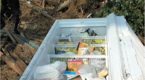Wrong – Refrigerator was not properly secured to the wall studs of the home.