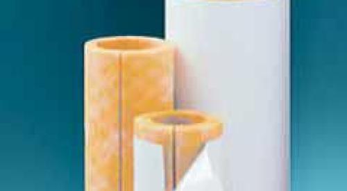 High-density fiberglass pipe insulation comes with a vapor barrier cover and self-adhesive seam
