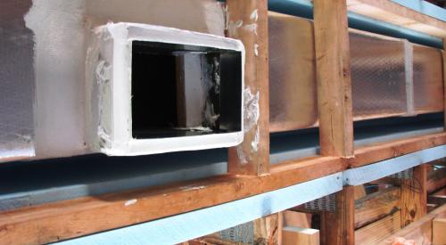 Pan stock is used to form a boot for future register installation