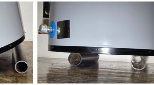 To move a water heater, you can use two pieces of PVC or ABS pipe to roll it or a hoisting net lift to lift and carry it.