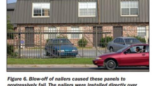 Wrong – This roof has no sheathing, when the metal panels blew off there was no secondary protection