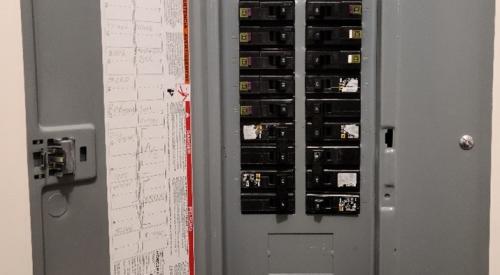 Before replacing linear light fixture tubes or wiring, turn off the electric circuit at the electric panel.
