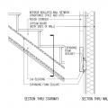 Air sealing at interior wall between conditioned space and unconditioned attic