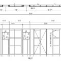 2 foot plan layout with wall elevation