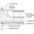 Inset band joist at wood floor truss