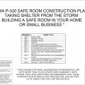 FEMA P-320 Safe Room Design Index Sheet